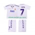 Camisola Real Madrid RAUL 7 1996 Retro Criança Equipamento Primeiro 1994 Manga Curta